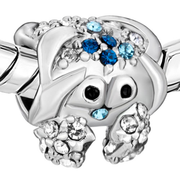 FREE S/H Pugster Stunning Swarovski CZ Crystal Crab Charm - Fits Pandora - Picture 1 of 3